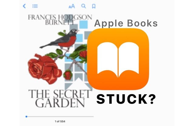 Apple Books или iBooks застряли на титульной или другой странице?  Как исправить