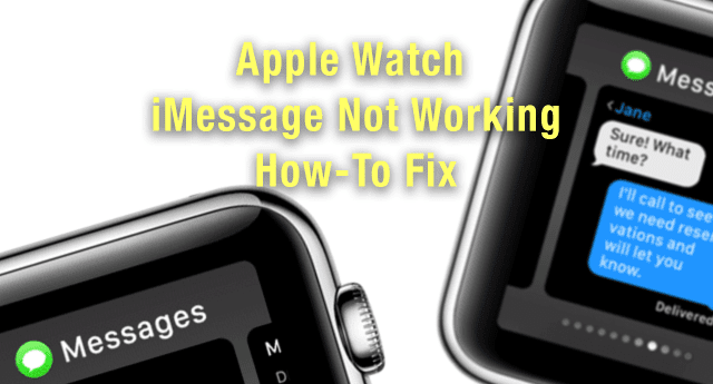 Apple Watch iMessage не работает, как исправить
