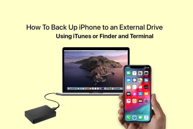 Как сделать резервную копию iPhone на внешний диск с помощью iTunes или Finder и терминала