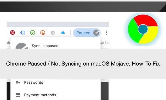 Chrome приостановлен или не синхронизируется с macOS Mojave, как исправить
