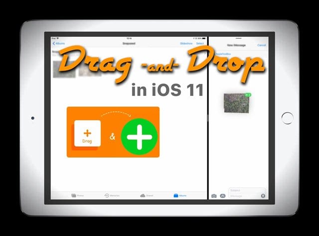 Перетаскивайте iPad и iPhone с iOS 11, инструкции