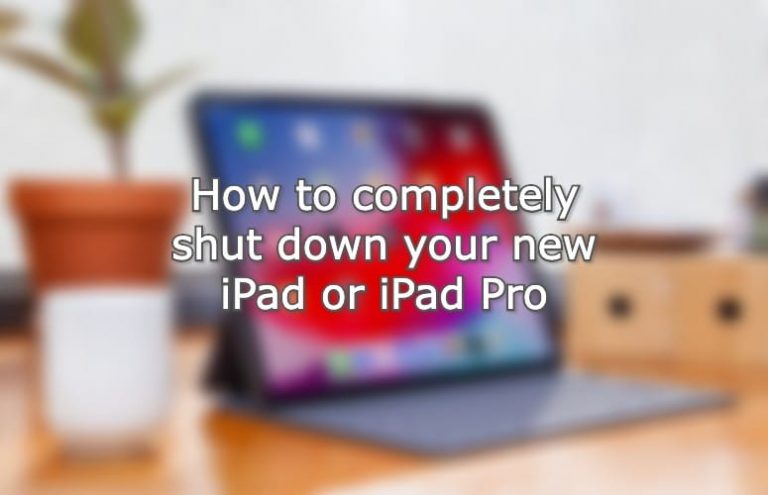 Как полностью выключить новый iPad или iPad Pro