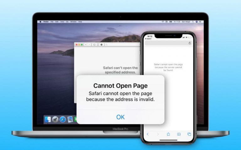 Как исправить, когда Safari не может открыть страницу из-за неправильного адреса