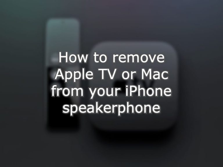 Как удалить Apple TV или Mac при использовании громкой связи на iPhone