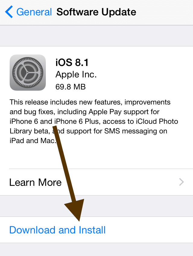Доступна iOS 8.1, как обновить