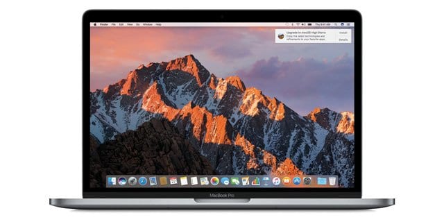 Как отключить уведомления об обновлении macOS High Sierra