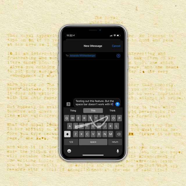 Как включить или выключить на вашем iPhone или iPad смахивающую клавиатуру для перевода слайдов в текст
