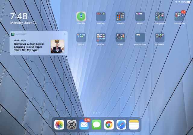 Как удалить виджеты с домашнего экрана iPad под управлением iPadOS