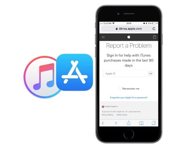 Как мне сообщить о неавторизованных покупках Apple в iTunes или App Store?
