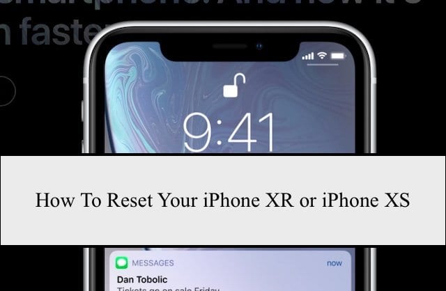 Как сбросить iPhone XR или iPhone XS
