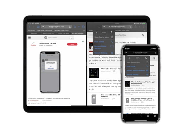 Как быстро просмотреть настольную версию сайта в Safari на iPhone или iPad