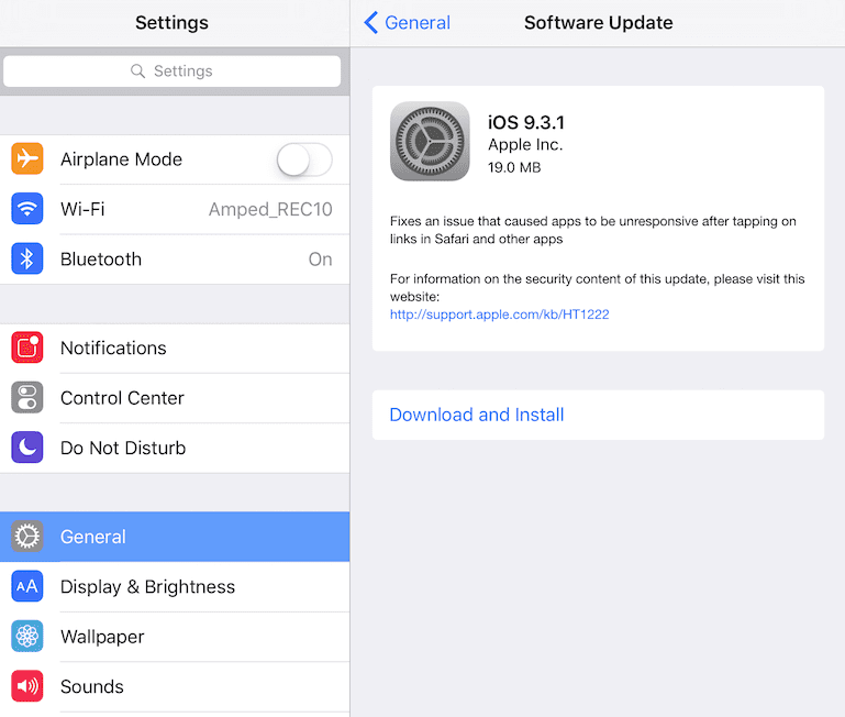 Проблемы Safari с iOS 9.3.1, как исправить