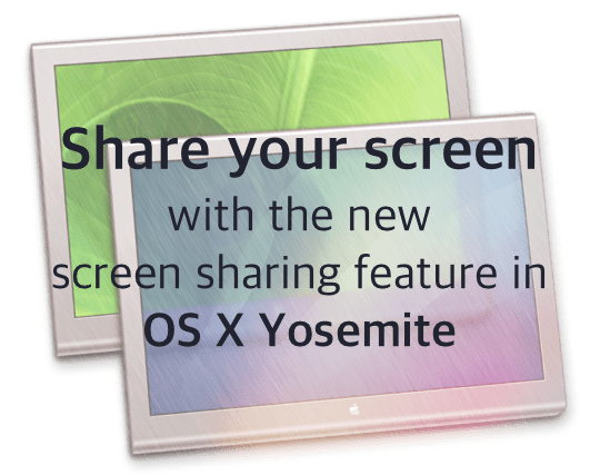 Совместное использование экрана с помощью сообщений в OS X Yosemite