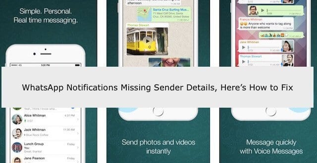 В уведомлениях WhatsApp отсутствуют данные об отправителе на iPhone, как исправить