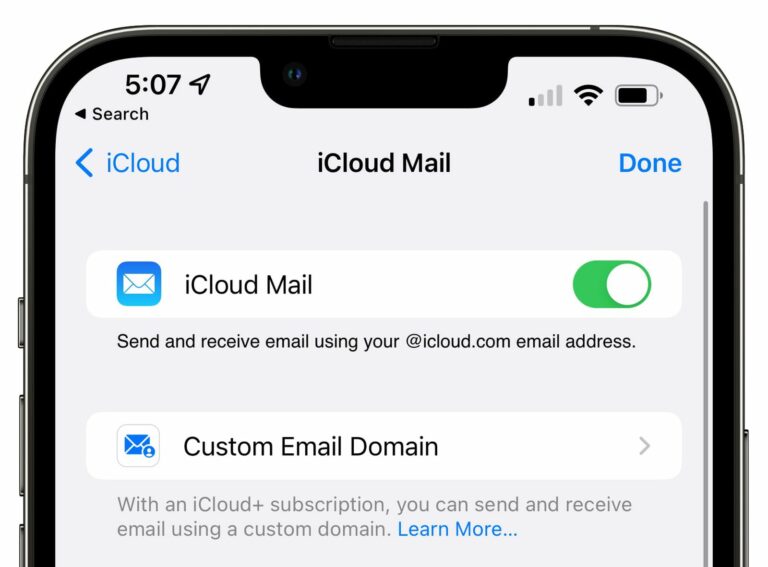 Как настроить пользовательские домены электронной почты с помощью iCloud Mail на iPhone