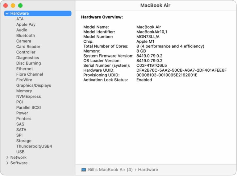 Как получить доступ к системному отчету на macOS Ventura