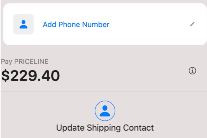 Apple Pay сообщает об обновлении контакта для доставки, как исправить •