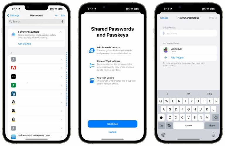 Как поделиться паролями с группами людей на iPhone и iPad
