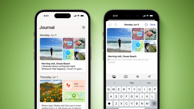 iOS 17.2: как использовать приложение Apple New Journal